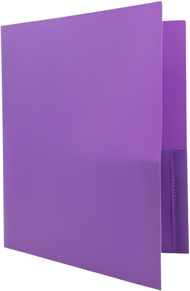 JAM PAPER Plastic 2 Pocket POP Folders - Image 3