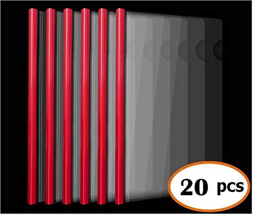 Sliding Bar Clear Report Covers, 40 Sheet Capacity, Transparent Resume - Image 2