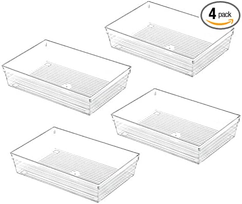 Clear Plastic Drawer Organizer Tray by Backerysupply