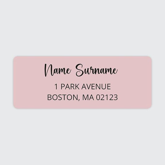 Dotty about Paper Personalized Blush Pink Colorblock by DottyAboutPaper