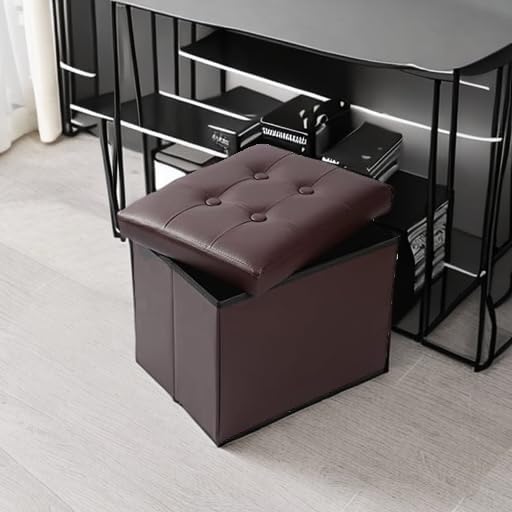 ALASDO Storage Ottoman Footrest Stool Small Ottoman - Image 5