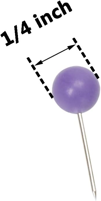 Tupalizy 100PCS 1/4 Inch Small Round Head Map Tacks Pins - Image 4