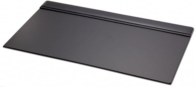 Dacasso Black Leather 34" X 20" Top-Rail Desk Pad by Dacasso