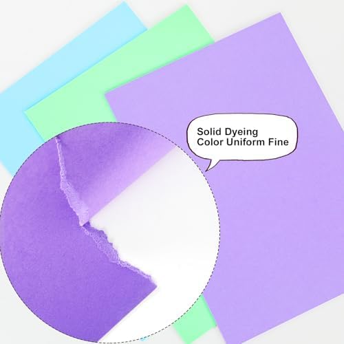 Colored Construction Paper, 40 Sheets 8.5 x 11 Inches, 180GSM/65LB Blue Card - Image 5