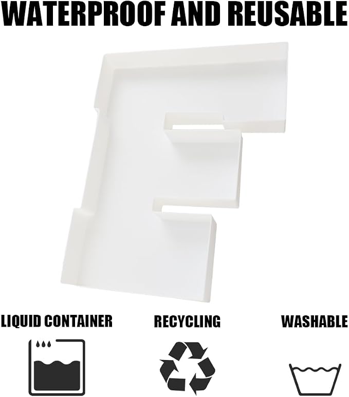 Plastic Fillable Letter Charcuterie Box, 10in Reusable Alphabet Shaped Tray - Image 5