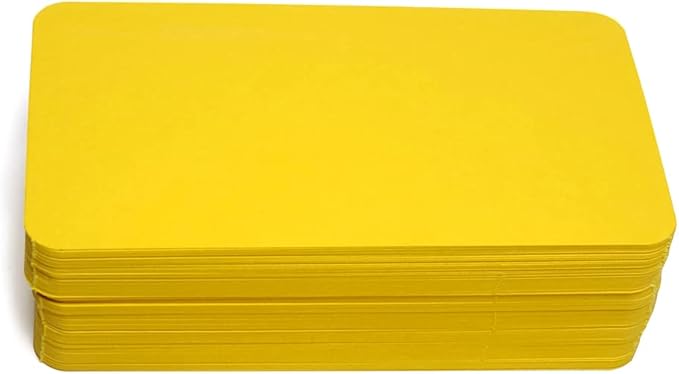 PPAPPAPPIYO 3.5x2 rounded corner index cards180gsm Thick Cardstock, Blank by PPAPPAPPIYO
