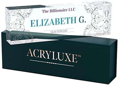 Desk Name Plate Personalized, Custom Name Plates 2½/x8 Inches, Thick by MySignCenter
