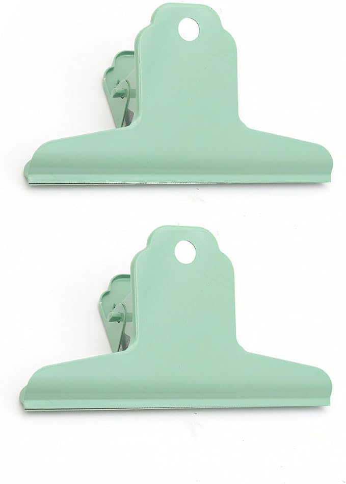 2PCS Extra Large Binder Clips Metal Bulldog Clips Large Paper Clamps Holder by SEEKRARE