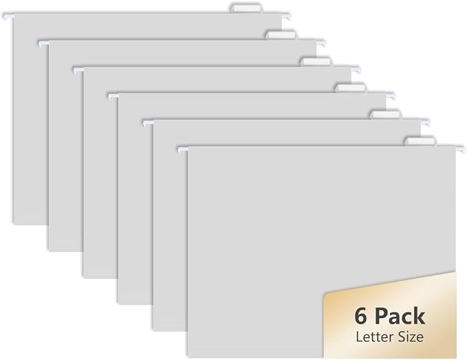 6pcs MagDurnus Hanging File Folders, Pastel Color Design, Letter Size by MagDurnus