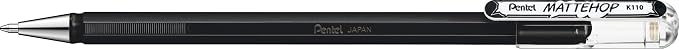 Pentel Mattehop 1.0mm Gel Roller 7pc Wallet - Image 4