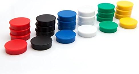 Bullseye Office 24 Round Green Fridge Magnets, Button Shaped, Small Colorful - Image 2