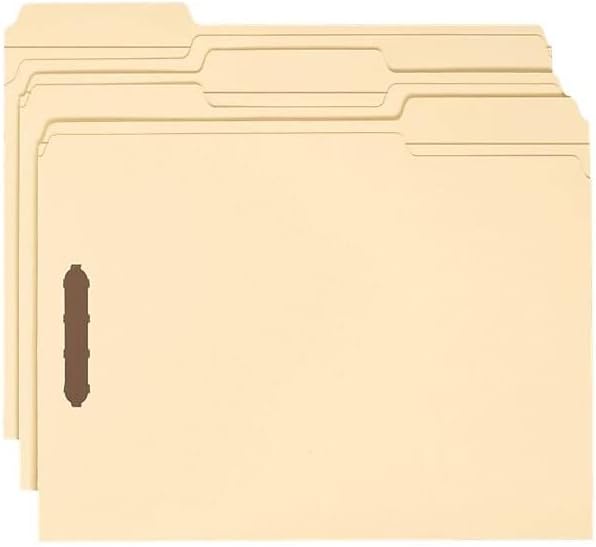 Smead Heavy-Duty Fastener File Folder, 2 Fasteners, 1/3-Cut Tab, Letter Size - Image 2