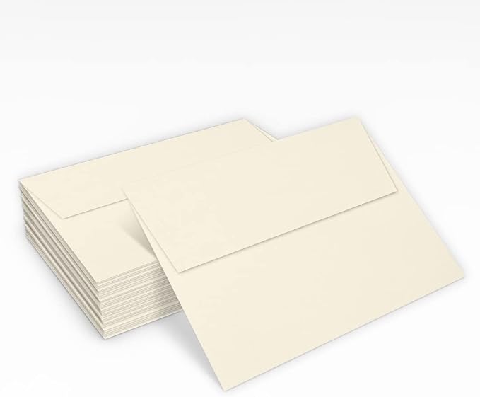 LUXPaper A7 Invitation Envelopes | Peel & Press | 5 1/4" x 7 1/4" | Natural | - Image 5