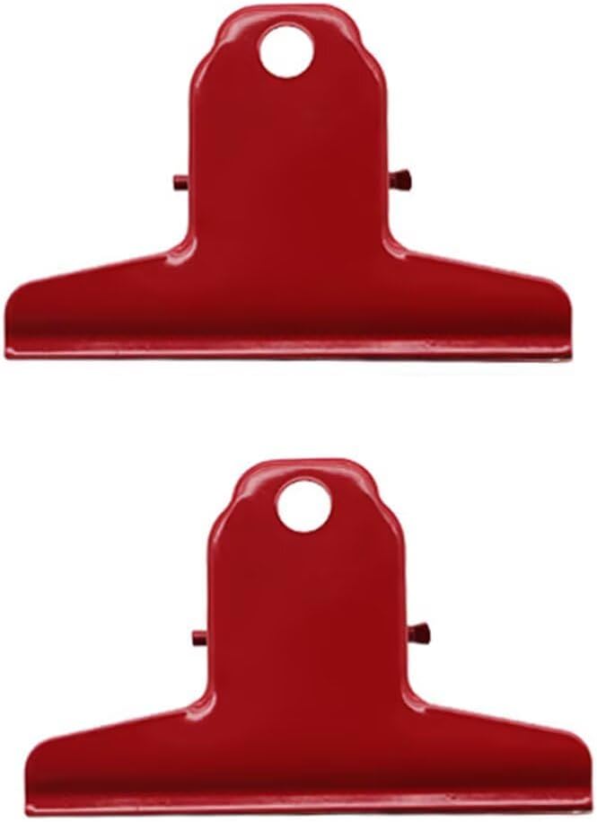 2PCS Extra Large Binder Clips Metal Bulldog Clip Large Paper Clamp Holder by SEEKRARE