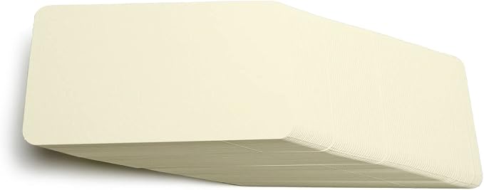 PPAPPAPPIYO 3.5x2 rounded corner index cards180gsm Thick Cardstock, Blank - Image 4