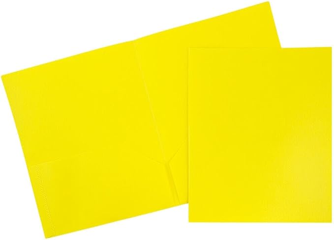 JAM PAPER Plastic 2 Pocket POP Folders by JAMPaper