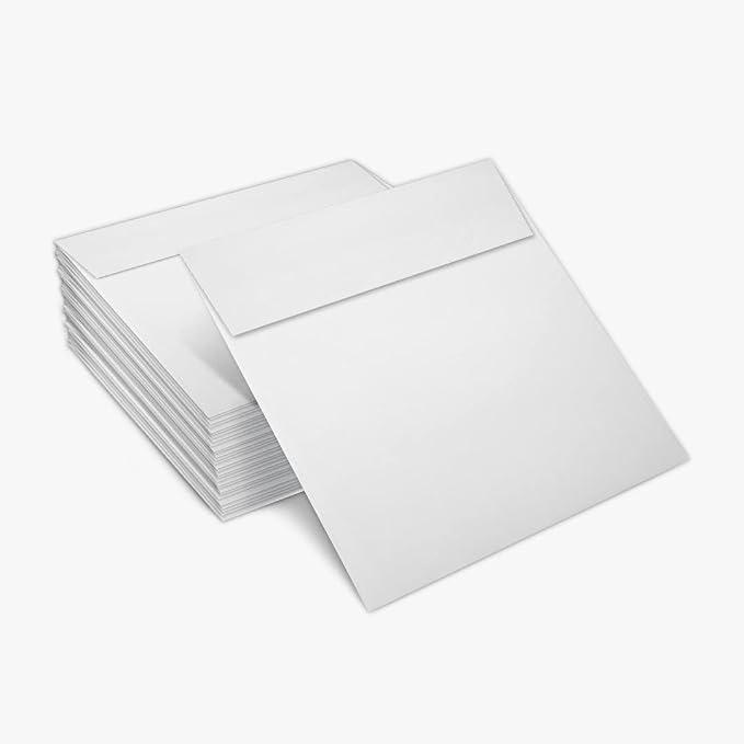 LUXPaper Square Invitation Envelopes | Peel & Press | 6 1/2" x 6 1/2" | Bright - Image 5