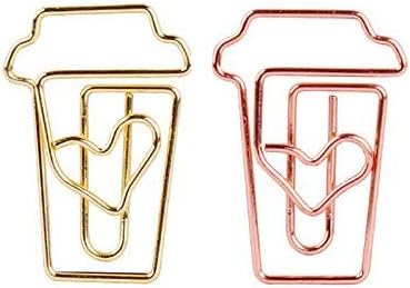 OWLFAVO 40pcs Coffee Cup Shape Paper Clips - Image 6