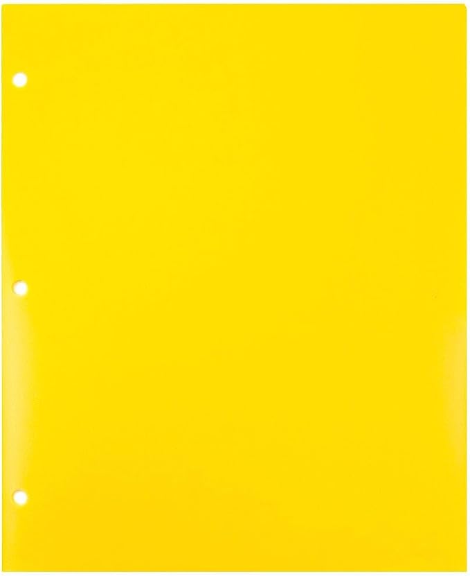 JAM PAPER Heavy Duty Plastic 3 Hole Punch Pocket Folders - Image 4