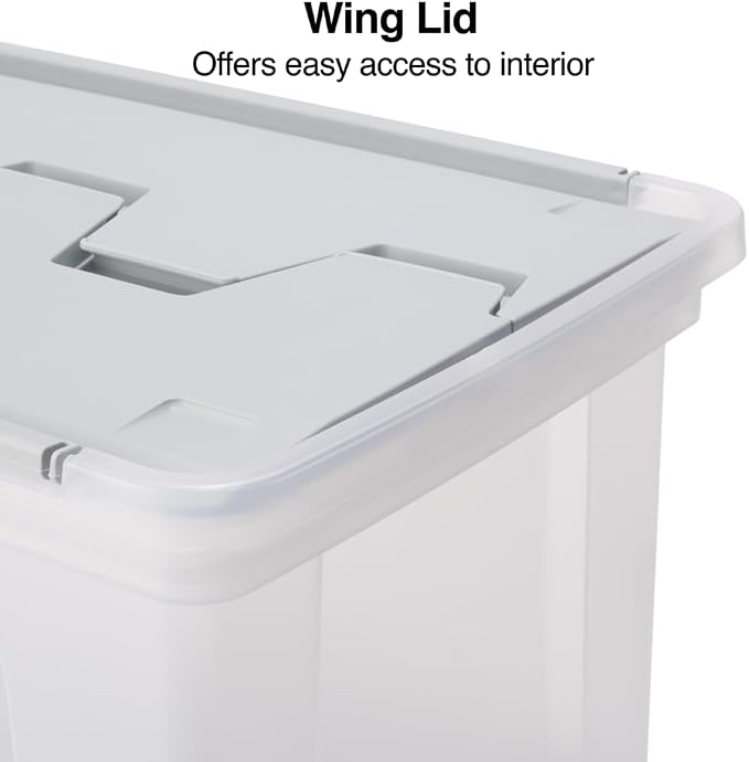 STAPLES Wing Lid File Totes, Letter Size - Image 2