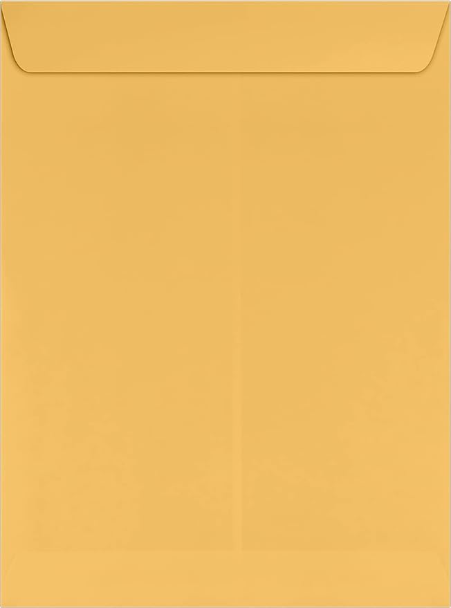 LUXPaper 9 x 12 Open End Envelopes | Peel & Press | Brown Kraft | 28lb. Text | 1 - Image 2
