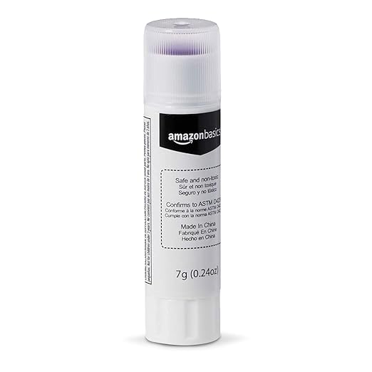 Amazon Basics Purple Washable School Glue Sticks, Dries Clear, 0.24-oz Stick, 30-Pack-DeskLoop Office