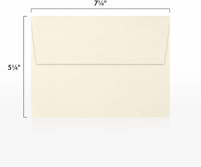 LUXPaper A7 Invitation Envelopes | Peel & Press | 5 1/4" x 7 1/4" | Natural - Image 3