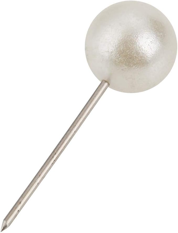 Oumefar 200PCS Pearl Push Pins, Decorative Thumb Tacks Round Short Pearl Head - Image 6