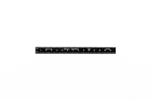 PEC Tools 150mm Metal Ruler, Stainless Steel - Image 2