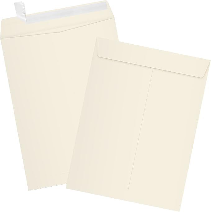 LUXPaper 9 x 12 Open End Envelopes | Peel & Press | Natural | 70lb. Text | 250 - Image 3