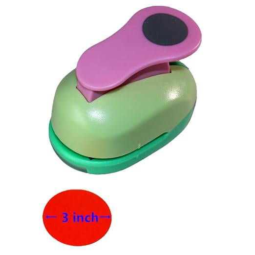 CADY Paper Punch, 3 Inch Circle Punch Large Hole Punch Paper Circles Craft - Image 2