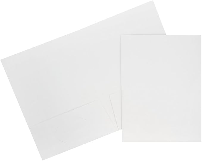 JAM PAPER Two Pocket Textured Linen Presentation Folders by JAMPaper