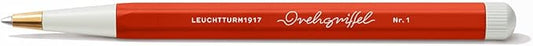 LEUCHTTURM1917 - Drehgriffel Writing Pen (Fox Red) - Ballpoint Pen with Royal Blue Ink Included