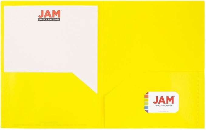 JAM PAPER Plastic 2 Pocket POP Folders - Image 5