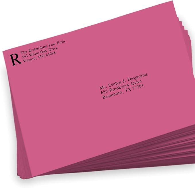 LUXPaper 9 x 12 Booklet Envelopes | Magenta Pink | 80lb. Text | 500 Qty - Image 4