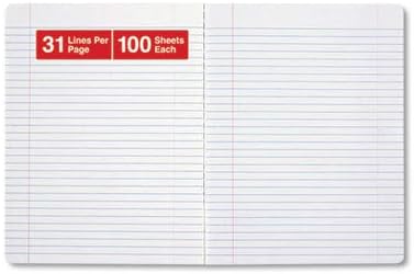 Universal Composition Book, College Rule, 9 3/4 x 7 1/2, 100 Sheets - Image 2