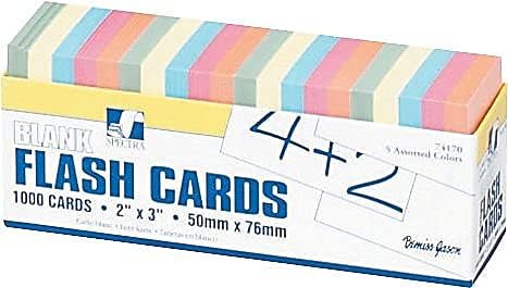 Blank Flash Card Dispenser Box Card Size 2'' x 3'' 1000 cards - Image 3