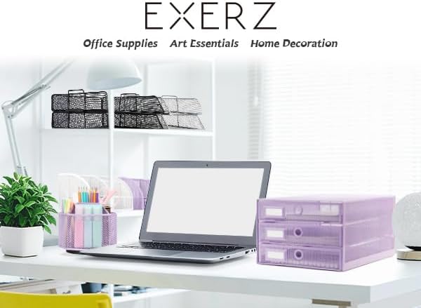 EXERZ Paper Sorter 3 Tier Drawers A4 / Multifunctional Desk Organiser/Letter - Image 8