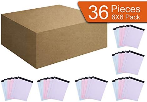 Mintra Office Legal Pads, ((xBasic, 8.5in x 11in, Narrow (Pastel), 36pk (6-6pks))-DeskLoop Office