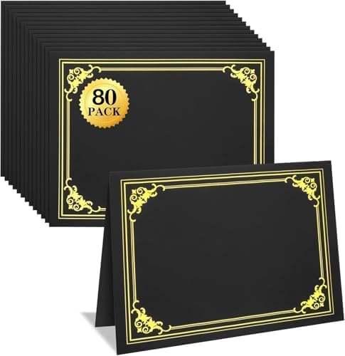80 Packs Certificate Holders, Diploma Holders, Certificate Folders by COIDEA