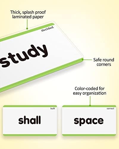 Coogam 520 Sight Words Learning Vocabulary Flash Cards, Dolch Fry High - Image 7