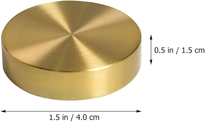 Abaodam 4 pcs Chinese Calligraphy Paperweight Brass Golden Calligraphy Practice - Image 2