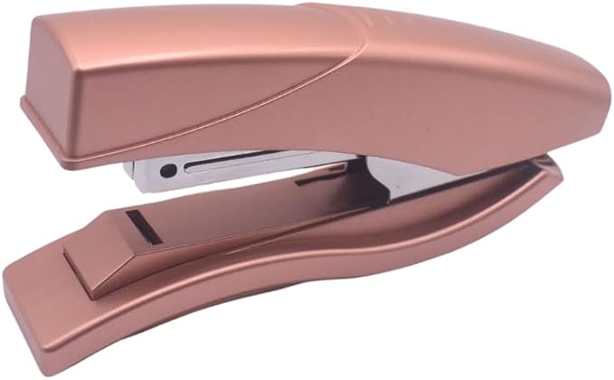 Ergonomic Desk Stapler Rose Gold by Unknown