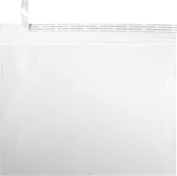 LUXPaper 9 x 12 Booklet Envelopes | Peel & Press | Crystal Clear | 3.5 Mil | 1 by LUXPaper