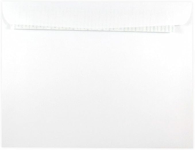 LUXPaper 9 x 12 Booklet Envelopes | Peel & Press | White | 28lb. Text | 250 Qty - Image 2