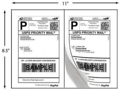 9527 Product Half Sheet Self Adhesive Shipping Labels - Image 6
