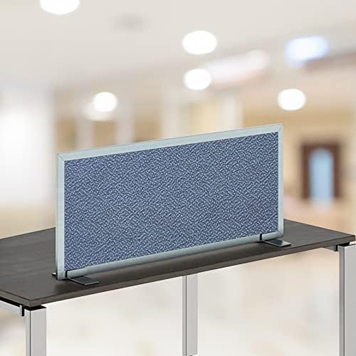 OBEX Acoustical Free Standing Privacy Screen, Cubicle Accessories Desk Privacy Panel, Desk Dividers for Office, Office Furniture Partitions Portable Sound Proof Dividers, 24" x 66", Twilight-DeskLoop Office