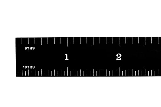 PEC Tools 24" Flexible Machinist Rule, Stainless Steel Ruler - Image 3