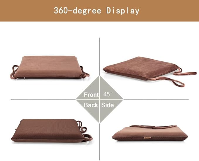 Augld Square Chair Seat Cushion Memory Foam Chair Cushion - Image 7