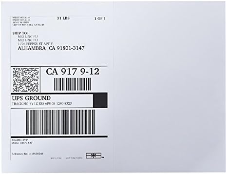 9527 Product Half Sheet Self Adhesive Shipping Labels - Image 7